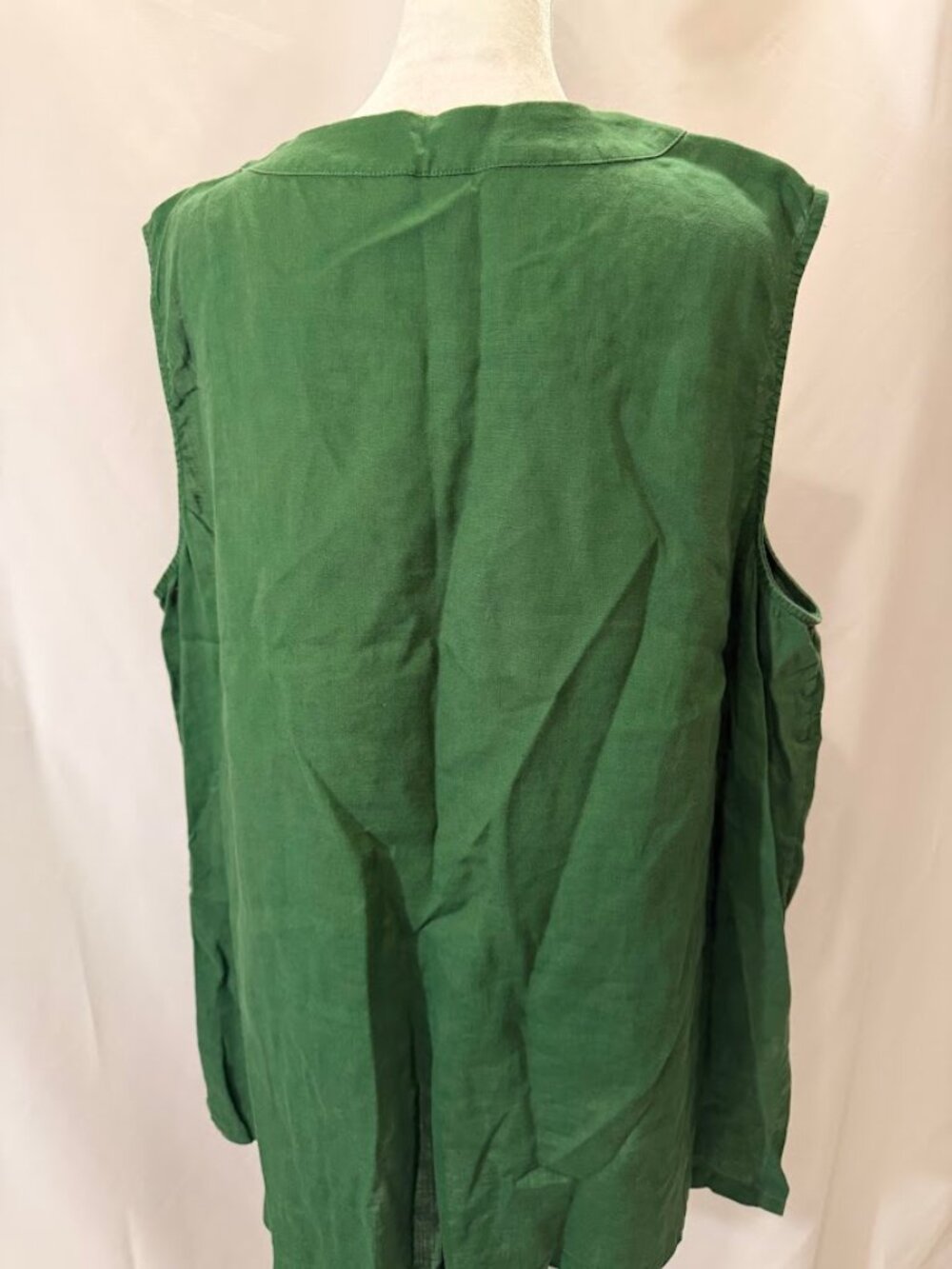 JONES NEW YORK Green Color (100% Linen) Top - 3x - Picture 8 of 12
